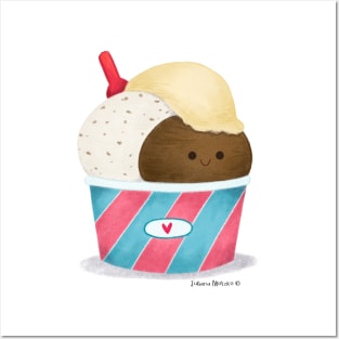 Cute Ice Cream Posters and Art